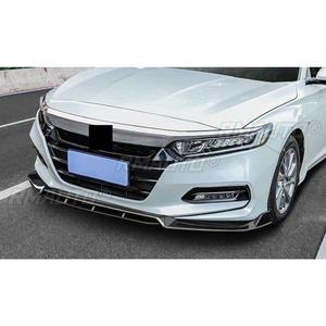 Para Honda Accord 10ª generación: Kit de carrocería con alerón difusor y labio divisor de parachoques delantero, negro brillante, pieza de modificación de labio de parachoques - Product Image 4