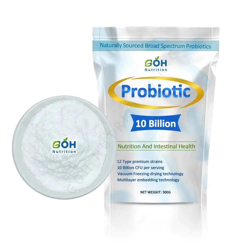 GOH OEM Private Label 12 Typ Stämme Komplex Probiotika Gefrier getrocknetes Pulver 12-in-1 Compound Probiotics