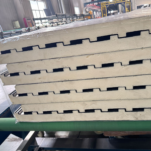 Paneles de Revestimiento Metálico Aislados Compuestos de PU Serie Great Wall Board para Paredes Exteriores de Cámaras Frigoríficas, Techos e Hoteles Resistentes al Fuego - Product Image 5