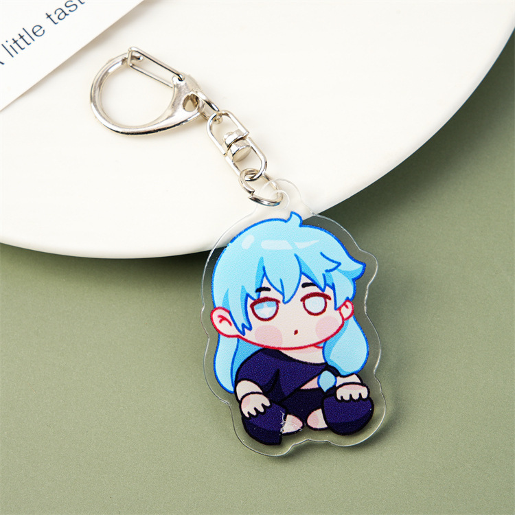 6 anime character pendants