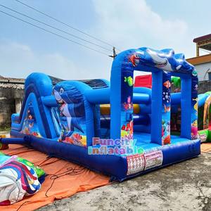 Parque de Atracciones Uso comercial Gorila inflable Casa de rebote Uso Carrera de obstáculos inflable - Product Image 2