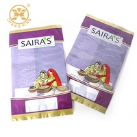 Autocollant en rouleau en aluminium et plastique, vernis UV brillant, résistant à l'eau, avec logo personnalisé imprimé pour sacs en plastique