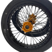 Ensemble de roues et pneus Supermoto de 17 pouces pour Surron Ultra Bee 110/70-17 140/60-17 Moto électrique tout-terrain