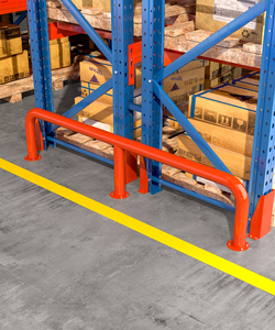 Heavy Duty Multi-Level Blue Orange Pallet <b>Racks</b> Adjustable Carbon Steel Powder Coated Main Sub Frame with Pallet Support Bar - Product Image 6