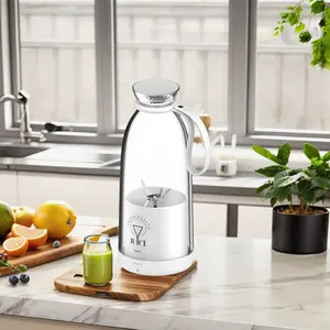 Tiktok venda quente Recarregável USB carga fruta juicer colorido magia portátil mini juicer de frutas ao ar livre 500ml