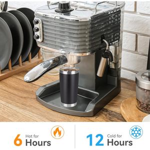 Vaso Térmico de Acero Inoxidable de Doble Pared de 20 oz con Tapa y Pajita, Vasos Térmicos para Café al por Mayor para Bebidas Calientes y Frías - Product Image 4