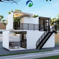 Maisons préfabriquées de 40 pieds et 20 pieds de conception nouvelle, capsules spatiales mobiles, bureaux, magasins
