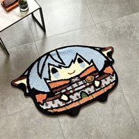 Tapis personnalisé en forme de personnage d'anime, tapis moelleux en peluche, tapis de sol antidérapant pour la décoration de la chambre des enfants