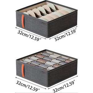 Drawer Clothes Organizers Living Room <b>Storage</b> Bags for Clothes Organizer Latest PP Board Steel Frame Design 3D Fabric Foldable - Product Image 2