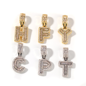Collana personalizzata con scritta in zircone con scritta Hip Hop con ciondoli, collana di catene alla moda alla moda con <span class=keywords><strong>nome</strong></span> - Product Image 4