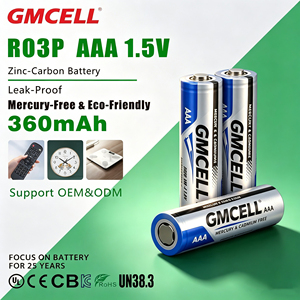 Batteria Zinco-Carbone AAA R03P SUM-4 per Elettrodomestici <span class=keywords><strong>e</strong></span> Telecomandi, Tensione Nominale 1.5V, Prezzo Competitivo - Product Image 3