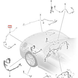 Faisceau de câblage de pare-chocs avant neuf pour <span class=keywords><strong>Porsche</strong></span> 982 718 Cayman 718 Boxster Auto Parts 982972155E - Product Image 6