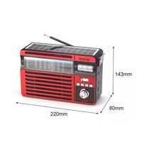 Vofull Portable AM FM SW Vollband radio Empfangen Eingebautes Solar panel Laden Desktop Solar Radio
