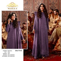 Costume pakistanais en georgette avec séquence de broderie Costume de mariage pour femmes au prix de gros