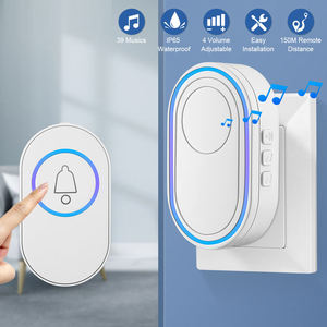 DB10 New Home Welcome Doorbell Intelligent 433MHZ Wireless Doorbell Waterproof <b>Remote</b> EU US <b>Plug</b> Smart Door Bell Chime - Product Image 3