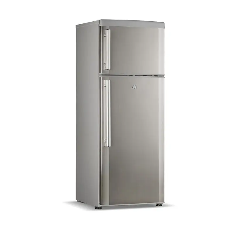 Direct cooling white smart double door refrigerator with fridge and freezer Home use 258L