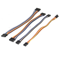 Connecteur Dupont double rangée 20 cm avec câble de liaison, 2,54 mm, 2*2/3/4/5/6/7/8/9/10 broches, femelle-femelle