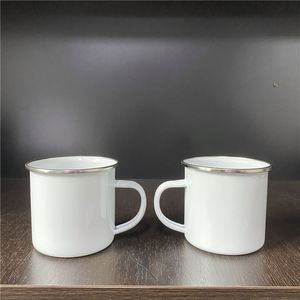 Tazas de Camping Esmaltadas para Sublimación por Transferencia Térmica, de 11oz y 12oz, para Bebidas, Cacao, Leche y Té - Product Image 5