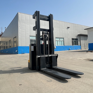 電動スタッカートラック ダブルシリンダースタッカー パレットリフトスタッカー 耐荷重1500kg 倉庫用電動フォークリフト - Product Image 3