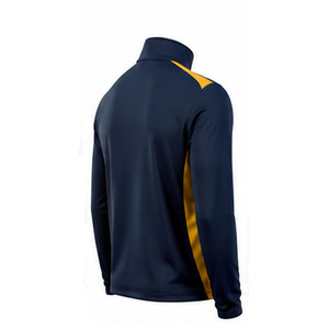 Maillot de football professionnel pour adulte, respirant, à manches longues, avec fermeture éclair quart, haut d'entraînement athlétique d'été, écologique, séchage rapide - Product Image 3