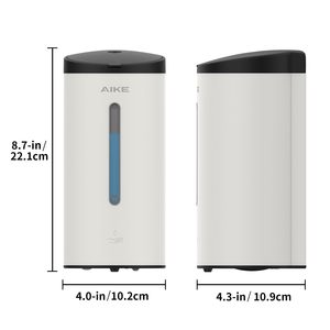AK1205 Distributeur automatique de <span class=keywords><strong>savon</strong></span> et de shampoing en acier inoxydable <span class=keywords><strong>éco</strong></span>logique de 750 ml pour usage hôtelier, montage mural - Product Image 5