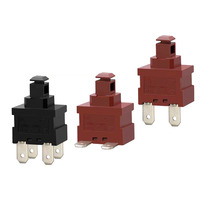 Interruptor de Botón Pulsador Electrónico Autoblocante KAN-L5 1NO1NC, Resistente al Calor y al Fuego, para Electrodomésticos, 250V, Plástico
