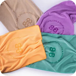 Workout Microfiber Custom Logo Laser Engraving Printing Embroidered Soft Sports Sweat Gym Fitness Towels