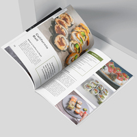 Livre de recettes sur l'alimentation saine, couverture rigide en papier offset couleur personnalisée, reliure cousue et taille personnalisable