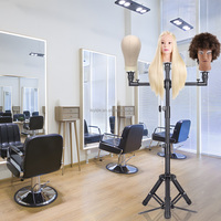 Trépied noir pour tête de mannequin de formation en cosmétologie AliLeader, support de perruque avec pédale pour la fabrication de perruques