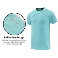 Jogger Gym Tee Sport Shirt Dry Fit Shirt Fitness Vêtements Running Shirts High Stretch pour Hommes