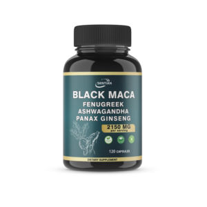 Atacado 4-em-1 Black Maca Root Ashwagandha <span class=keywords><strong>Fenugreek</strong></span> Panax Ginseng Cápsulas Suplemento dietético para homens Mulheres - Product Image 1