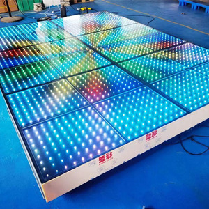 Led plancher scène led plancher pour dacing 3d danse mariage pary dj <span class=keywords><strong>disco</strong></span> pub scène verre miroir plancher dmx512 contrôle danse lumière - Product Image 2