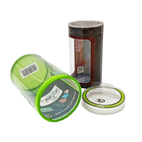 Boîte cylindrique en carton recyclé de qualité alimentaire avec couvercle en PVC pour les collations de petit-déjeuner à l'avoine
