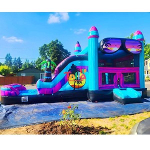 Nuovo Design: Castello Gonfiabile a Tema Occhiali da Sole con Scivolo e Area Salto <span class=keywords><strong>in</strong></span> <span class=keywords><strong>Vendita</strong></span> - Product Image 1