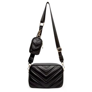 Simple Stylish Women's PU Leather Crossbody Shoulder Bag with Coin <strong>Purse</strong> and Waist Bags <strong>Water</strong> <strong>Proof</strong> Zipper Closure - Product Image 1