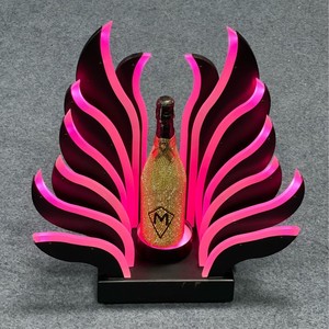 LED Tree-Shaped Metal & Acrylic Portable Bottle Presenter with Multi-Color Luminous Base Reusable for and <b>Wine</b> - Product Image 3