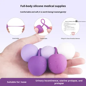 JRUI 5-Ball Modèle JRUI-S011 <span class=keywords><strong>CHERRY</strong></span> Smart <span class=keywords><strong>Kegel</strong></span> Ball Vagin <span class=keywords><strong>Balls</strong></span> Équipement d'exercice Muscle du plancher pelvien - Product Image 3