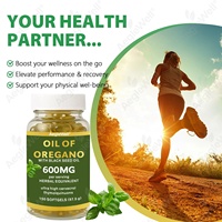 Aeglewell Huile d'origan en gélules biologiques 2-en-1 Huile d'origan avec huile de nigelle en gélules 150 capsules