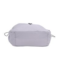 Tas Jinjing Nilon Warna Solid Tahan Air Seri Perjalanan Ringan Unisex Penutup Tali Serut Lampu Malam Lapisan Poliester Serbaguna
