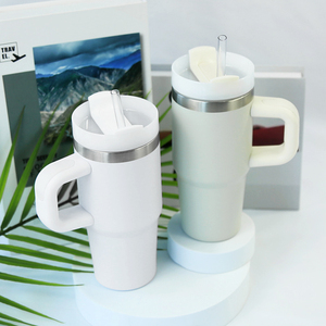 Chân không cách nhiệt trẻ em Tumbler 14oz trẻ em cup với rơm BPA du lịch miễn phí Mug với xử lý cho Hot & lạnh công suất 14oz tumblr - Product Image 6
