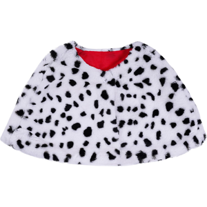 Chal de Dálmata para Mujer, Estola de Dálmata Sintética, Capa de Poliéster Blanca y Negra, Disfraz de Fantasía, Accesorios de Disfraz para Halloween - Product Image 1