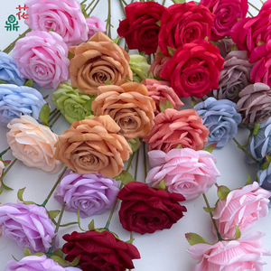 Fleurs artificielles en soie, rose à tige unique, décorations pour arche de mariage, style classique moderne, fabriqué en Chine - Product Image 1
