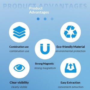 Boîte d'étiquettes médicales Si Shu Bang pour cathéters, identification des médicaments anesthésiologiques, fixation magnétique, clip-on, hôpital, 6S - Product Image 2