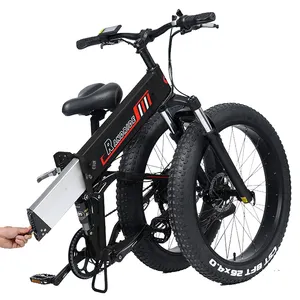 RANDRIDEファットタイヤ折りたたみ式Ebike15Ahハイブリッドeバイク大人用スピードオフロード電動自転車高品質