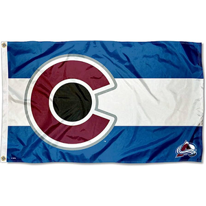 จัดส่งรวดเร็ว ธงทีม NHL ออกแบบพิมพ์ลายเอง ทีมโคโลราโด อาวาแลนช์ - Product Image 4