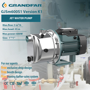 Bomba de Agua a Chorro de Acero Inoxidable GRANDFAR 0.8HP 600W 3m³/h de Alta Calidad OEM para Agricultura GJSm600S1 - Product Image 1