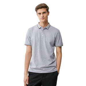 Camiseta de Golf Personalizada con Logotipo para Hombre, Color Sólido, Tejida, 100% Algodón, Manga Corta, Transpirable, Servicio OEM - Product Image 1