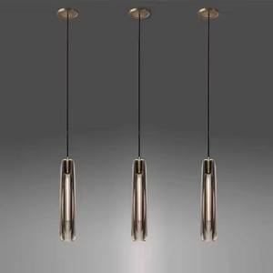<span class=keywords><strong>Luce</strong></span> a sospensione in cristallo antracite, - Product Image 4