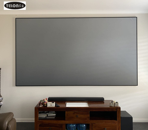 Écran de projection ALR UST 120 pouces 4K PET Crystal-SBSP CLR de luxe gris foncé à cadre fixe, anti-lumière ambiante, avec prisme laser T, pour projection MS MS Amb - Product Image 3
