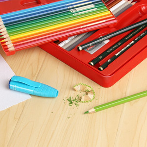 Crayons de couleur classiques à base d'huile Faber-Castell, boîte en fer rouge de 60 couleurs, pour l'esquisse artistique - Product Image 5